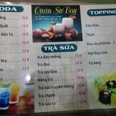 Thực đơn- Ăn vặt Su Boy Quán - Trà Sữa