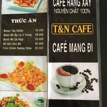 Thực đơn- T&N Cafe - Tên Lửa
