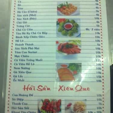 Thực đơn- Ăn vặt Quán Thảo - Võ Thành Trang