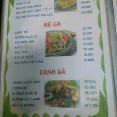 Thực đơn- Quán Nhậu Quán Tú - Nhậu Bình Dân