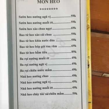 Thực đơn- Quán Nhậu Quán Zozo - Nướng & Lẩu