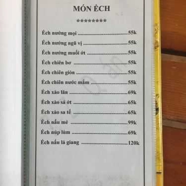 Thực đơn- Quán Nhậu Quán Zozo - Nướng & Lẩu