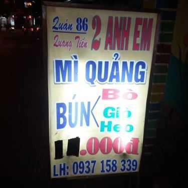 Tổng hợp- Ăn vặt Quang Tiến 2 Anh Em 86 - Mì Quảng & Bún Bò