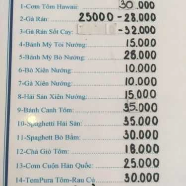 Thực đơn- Cafe Raine's Foods & Drinks
