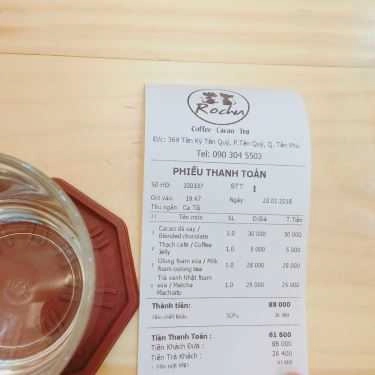 Thực đơn- Rochu Coffee