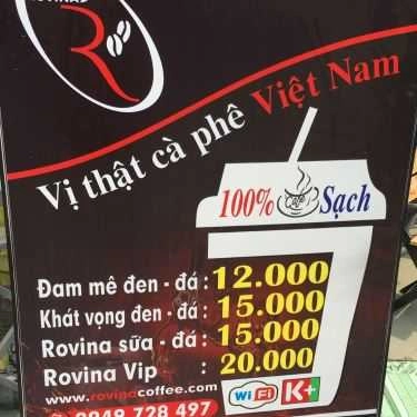 Thực đơn- Rovina Coffee - Đường Số 13