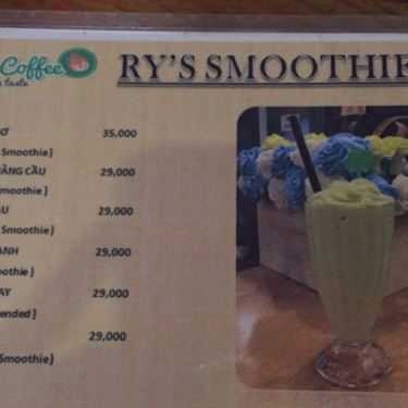 Thực đơn- Ry's Coffee - Family Taste