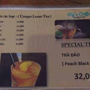 Thực đơn- Ry's Coffee - Family Taste