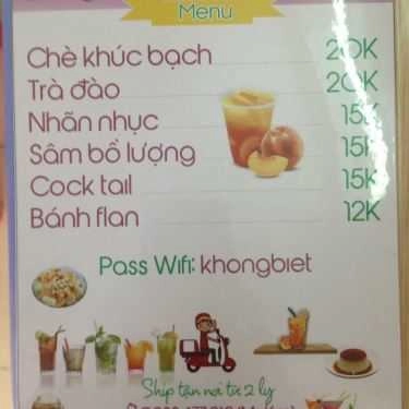 Thực đơn- Sắc Màu Coffee - Cô Giang