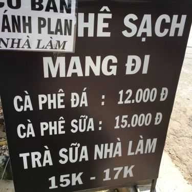 Thực đơn- Sạch Coffee - Dương Văn Dương