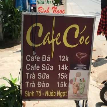 Thực đơn- Cóc Cafe - Đường Số 27
