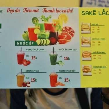 Thực đơn- Ăn vặt Sachi - Sake Lắc - Nguyễn Thái Học