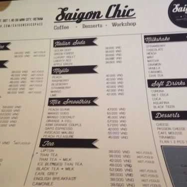 Tổng hợp- SaiGon Chic Cafe