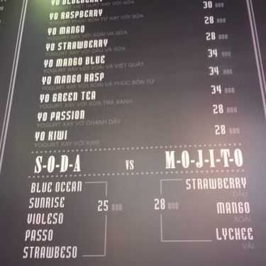 Thực đơn- Sainte Cafe