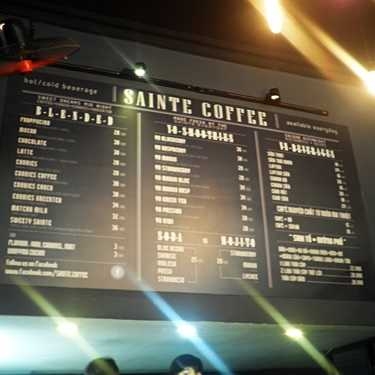 Thực đơn- Sainte Cafe