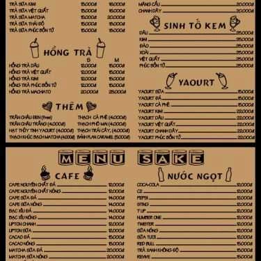 Tổng hợp- Sake - Cafe & Trà Sữa