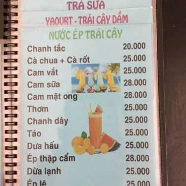 Thực đơn- Sala Cafe - Đường Số 19