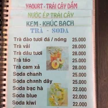 Thực đơn- Sala Cafe - Đường Số 19