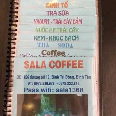 Thực đơn- Sala Cafe - Đường Số 19
