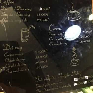 Thực đơn- Sampa Coffee - Hoa Sứ