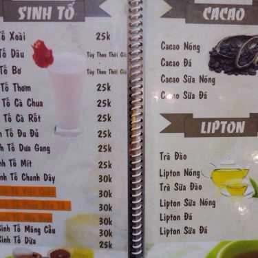 Thực đơn- Sampa Coffee - Hoa Sứ