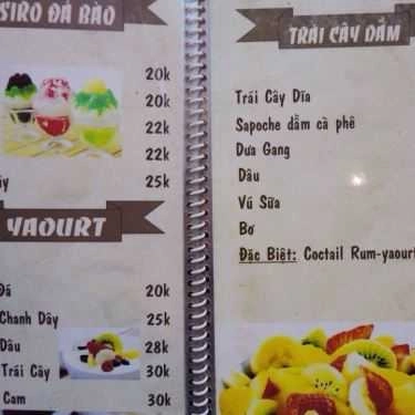Thực đơn- Sampa Coffee - Hoa Sứ
