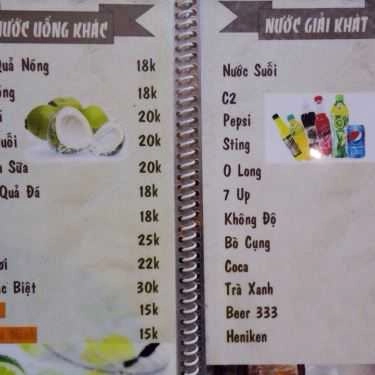 Thực đơn- Sampa Coffee - Hoa Sứ