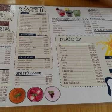Thực đơn- Satra - Bakery & Cafe - Đặng Thúc Vịnh