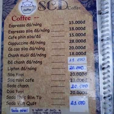 Thực đơn- SCD Cafe