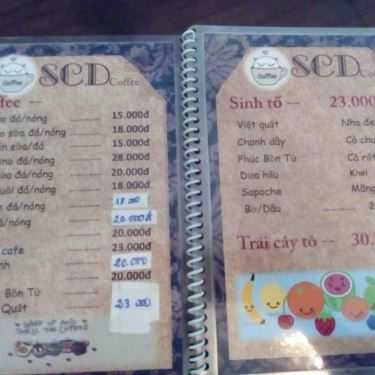 Thực đơn- SCD Cafe