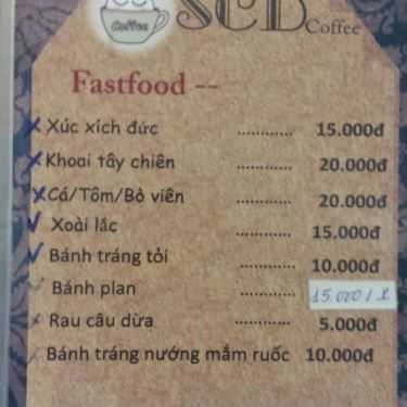 Thực đơn- SCD Cafe