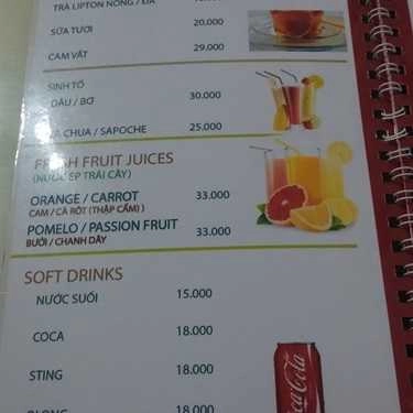 Thực đơn- Scorpio Cafe