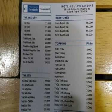 Thực đơn- See - Coffee & Trà Sữa