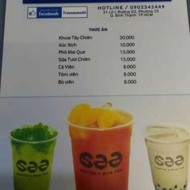 Thực đơn- See - Coffee & Trà Sữa
