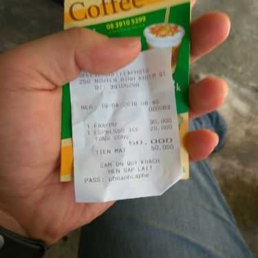 Thực đơn- Selfie Coffee & Photo - Nguyễn Bỉnh Khiêm