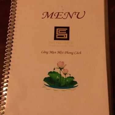 Thực đơn- Sen Cafe - Nguyễn Huy Tưởng