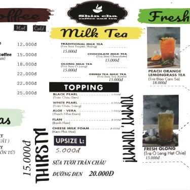 Thực đơn- Shin Cha - Coffee & Tea