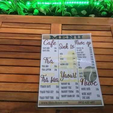Thực đơn- Shino - Cafe, Trà Sữa & Nước Ép