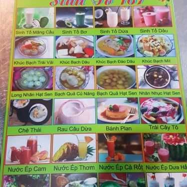 Thực đơn- Cafe Sinh Tố 167