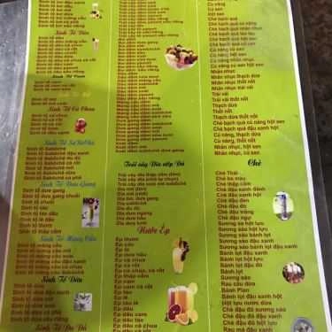 Thực đơn- Cafe Sinh Tố 167