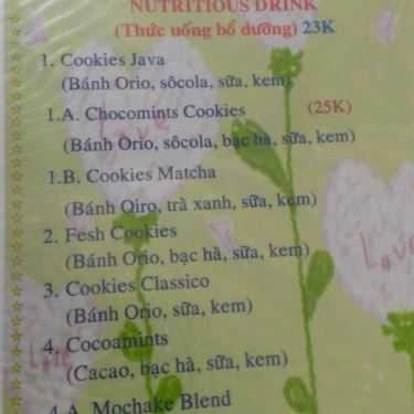 Thực đơn- Cafe Sinh Tố 246 - Ăn Vặt Vỉa Hè
