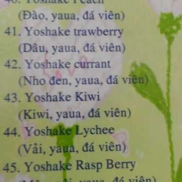 Thực đơn- Cafe Sinh Tố 246 - Ăn Vặt Vỉa Hè