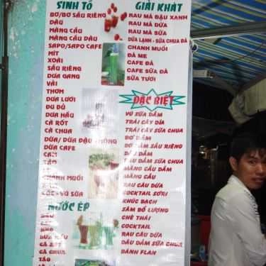 Thực đơn- Ăn vặt Sinh Tố 4 Mùa
