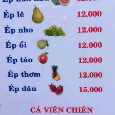 Thực đơn- Ăn vặt Sinh Tố & Há Cảo 601 - Juice Shake