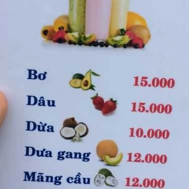 Thực đơn- Ăn vặt Sinh Tố & Há Cảo 601 - Juice Shake