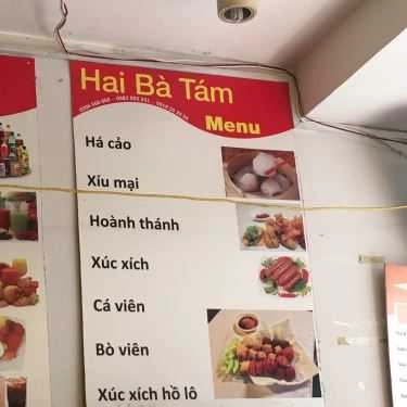 Thực đơn- Ăn vặt Sinh Tố Hai Bà Tám