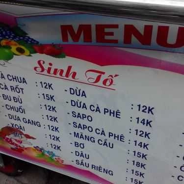 Thực đơn- Ăn vặt Bốn Mùa - Sinh Tố & Nước Ép