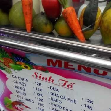 Thực đơn- Ăn vặt Bốn Mùa - Sinh Tố & Nước Ép