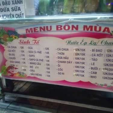 Tổng hợp- Ăn vặt Bốn Mùa - Sinh Tố & Nước Ép