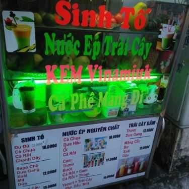 Thực đơn- Sinh Tố, Nước Ép & Cafe
